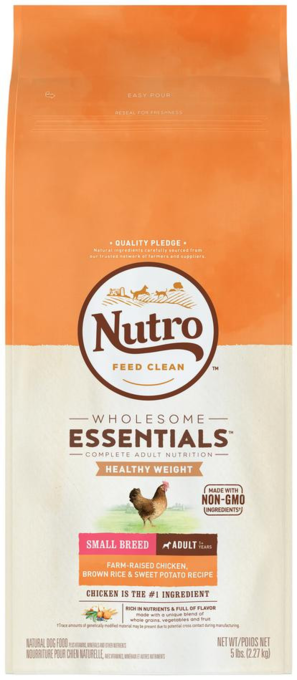 Nutro Wholesome Essentials Small Breed Adult Lite Weight Loss Natural Dry Dog Food Chicken, Brown Rice & Sweet Potato - Product Image
