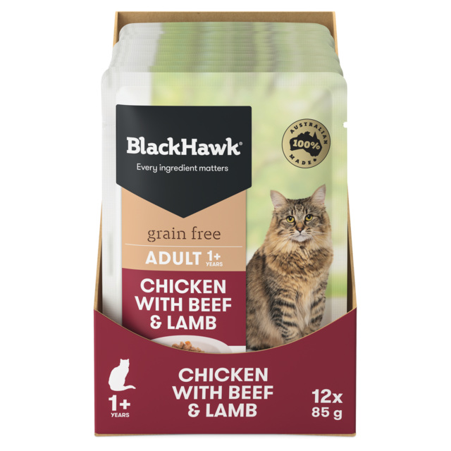 Black Hawk Grain Free Adult Chicken with Beef & Lamb Wet Cat Food - Product Image 1