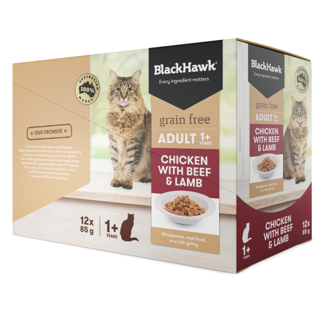 Black Hawk Grain Free Adult Chicken with Beef & Lamb Wet Cat Food - Product Image 4