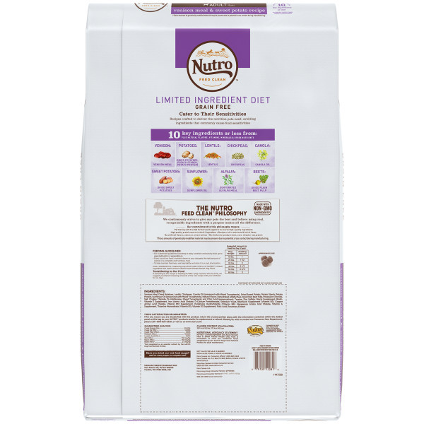 Nutro Limited Ingredient Diet Adult Venison All Breed Dry Dog Food - Product Image 2