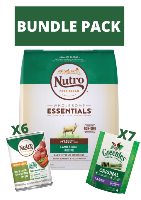 Nutro & Greenies Adult Dog Food Natural Bundle - Product Image