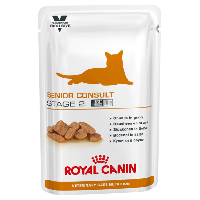 Royal Canin Vet Senior Consult Stage 2 Wet Cat Food - Product Image