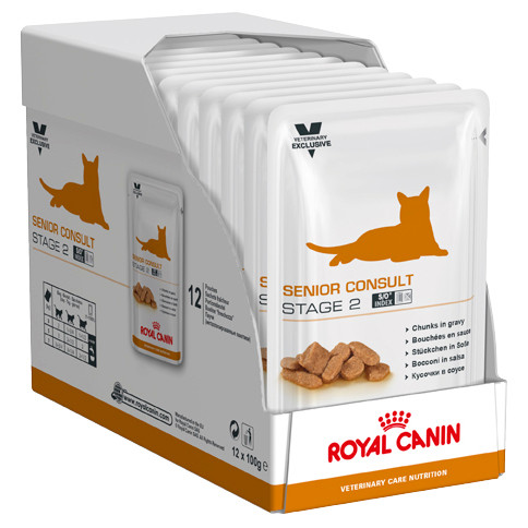 Royal Canin Vet Senior Consult Stage 2 Wet Cat Food - Product Image 1